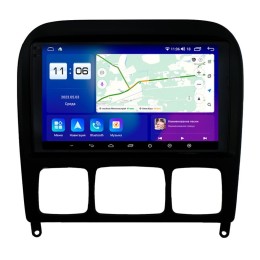 Автомагнитола Parafar для Mercedes Benz S-class (W220) 1998-2005 без DVD черная (экран 2K) на Android 11.0 (PF211T1U2K)