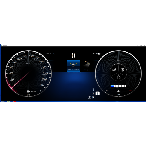 Цифровая приборная ЖК панель для Mercedes-Benz C-класс 2011-2014 (W204) RDL-1316