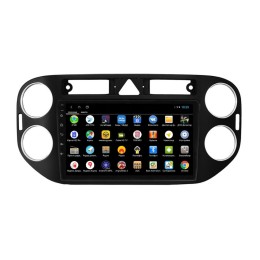 Штатная магнитола Parafar для Volkswagen Golf Plus 2004-2014 цвет черный на Android 12.0 (PF488XHD)