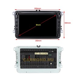 Автомагнитола CarMedia MKD-8019-S10 для Volkswagen Amarok. Passat, Golf, Caddy, Polo на Android 12.0