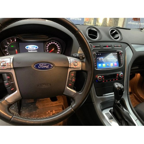 Штатная магнитола CarMedia KR-7005B-S10 для Ford Focus 2, C-Max, Mondeo, S-Max 2007+ на Android 10.0