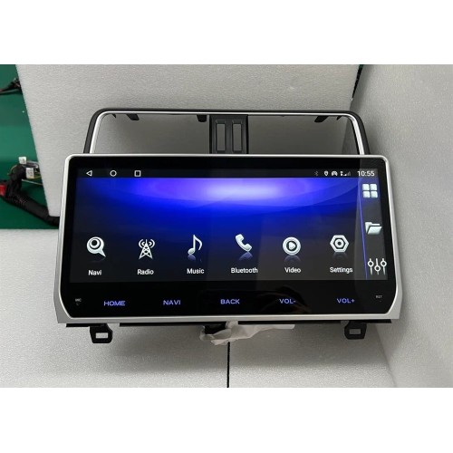 Штатная магнитола CarMedia ZH-T1204 для Toyota Land Cruiser Prado 150 2017-2020 на Android 12.0