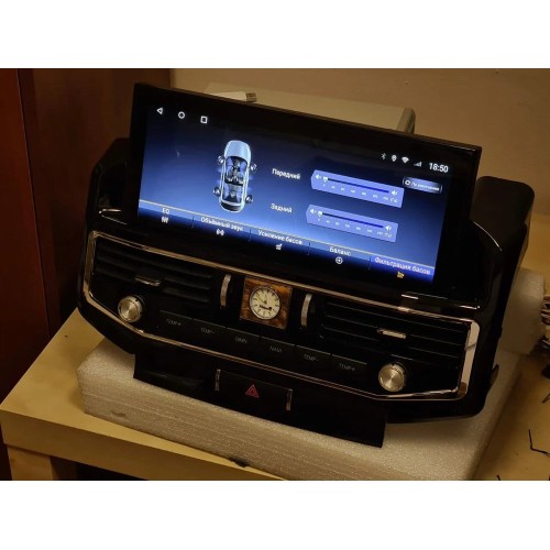 Штатная магнитола CarMedia KP-T1206 для Toyota Land Cruiser 200 2007-2015 top на Android 10.0
