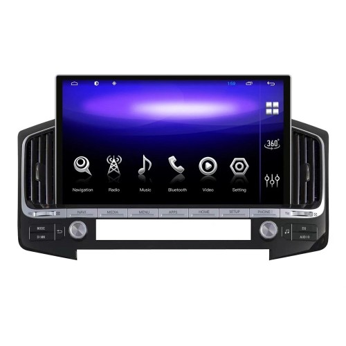 Штатная магнитола CarMedia KP-T1303 для Toyota Land Cruiser 200 2007-2015 top на Android 10.0