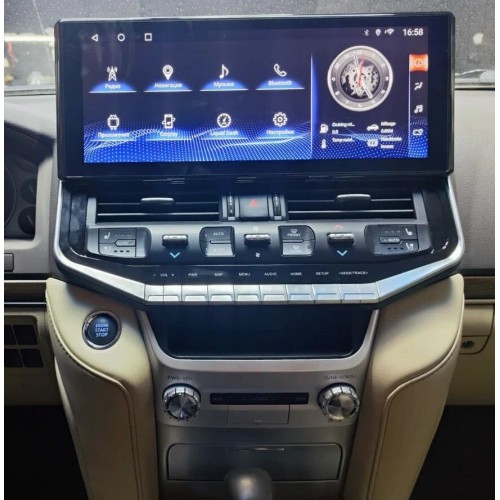 Штатная магнитола CarMedia KP-T1603 для Toyota Land Cruiser 200 2015-2021 (low) на Android 10.0