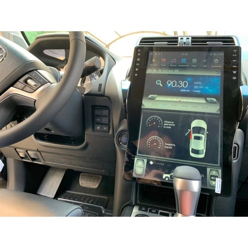 Магнитола Тесла CarMedia FC-1805-32-DSP Tesla-Style для Toyota Land Cruiser Prado 150 2017-2020 на Android 9.0