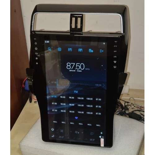 Магнитола Тесла CarMedia FC-1805-32-DSP Tesla-Style для Toyota Land Cruiser Prado 150 2017-2020 на Android 9.0