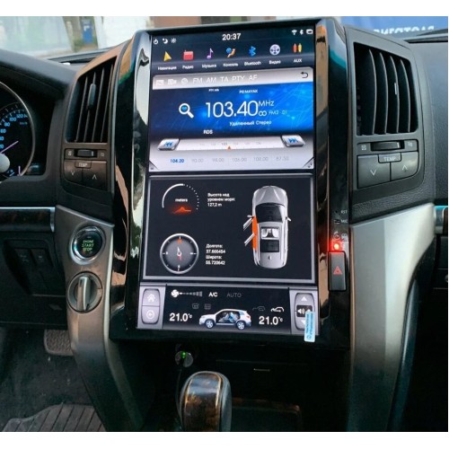 Магнитола Тесла CarMedia ZF-1816-GE Tesla-Style для Toyota Land Cruiser 200 2007-2015 на Android 13.0