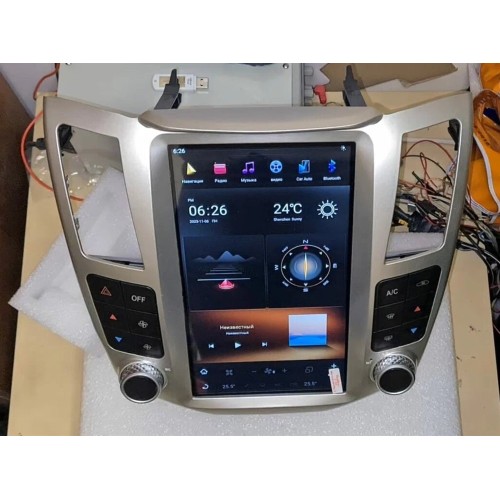 Магнитола Тесла CarMedia ZF-1278S-GE Tesla-Style для Lexus RX 2004-2008 (цвет панелей -серый) на Android 11.0