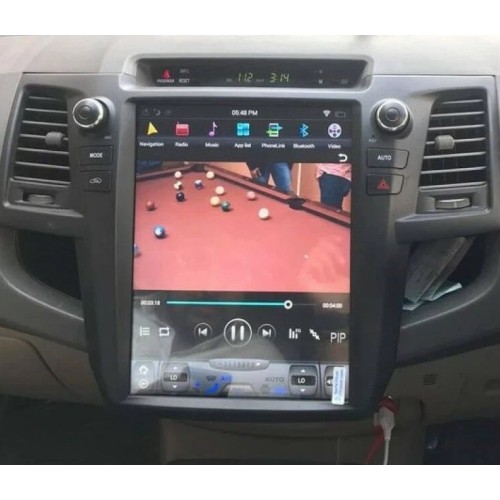 Магнитола Тесла CarMedia ZF-1257-Q6 Tesla-Style для Toyota Hilux, Fortuner 2011-2015 на Android 11.0