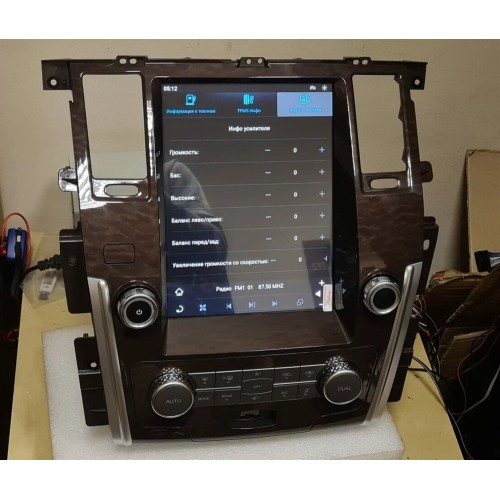 Магнитола Тесла CarMedia ZF-1222-Q6 Tesla-Style для Nissan Patrol V (Y61) 2004-2010 на Android 11.0