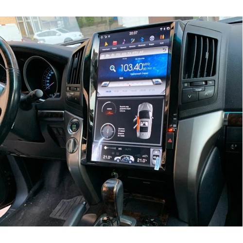 Магнитола Тесла CarMedia ZF-1806-Q6 Tesla-Style для Toyota LC 200 2007-2015 Elegance на Android 11.0