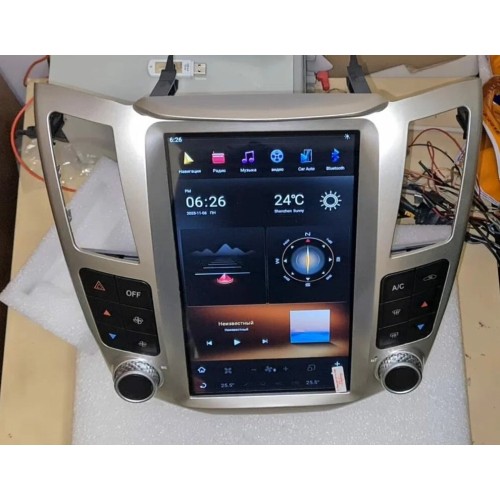 Магнитола Тесла CarMedia ZF-1278W-Q6 Tesla-Style для Lexus RX II 300, RX II 330, RX II 350 2003-2009 на Android 11.0