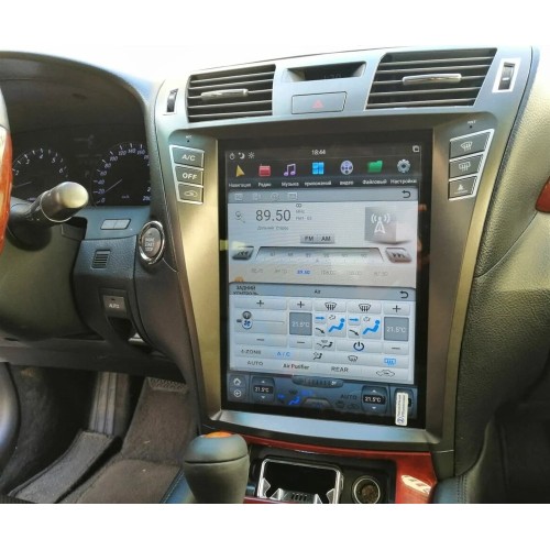 Магнитола Тесла CarMedia ZF-1303Н-Q6 Tesla-Style для Lexus LS 460 2007-2012 (High) на Android 11.0