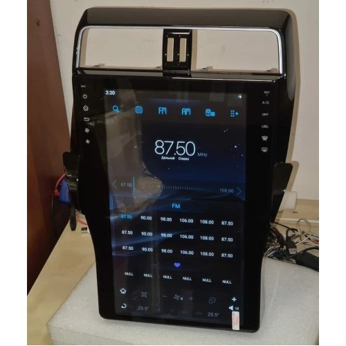 Магнитола Тесла CarMedia ZF-1805-Q6 Tesla-Style для Toyota Land Cruiser Prado 150 2017-2020 на Android 11.0