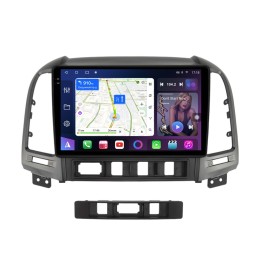Магнитола Farcar BX008M (S500 PLUS) для Hyundai Santa Fe 2006-2012 серебро (экран 2K) на Android 12.0
