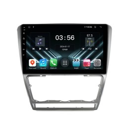 Штатная магнитола Farcar DX005M для Skoda Octavia II (A5) 2004-2013 серебро на Android 13.0