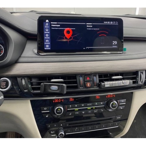 Штатная магнитола Farcar BMW2002 8/128 ГБ для BMW X5 (F15), X6 (F16) 2017-2019 EVO 10.25'' на Android 13.0