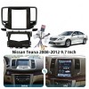 Штатная магнитола CarMedia SF-9704-KP-97-6128-TS10 ТESLA для Nissan Teana II 2008-2013 на Android 12.0
