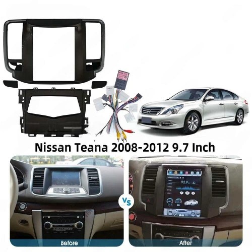 Штатная магнитола CarMedia SF-9704-KP-97-6128-TS10 ТESLA для Nissan Teana II 2008-2013 на Android 12.0