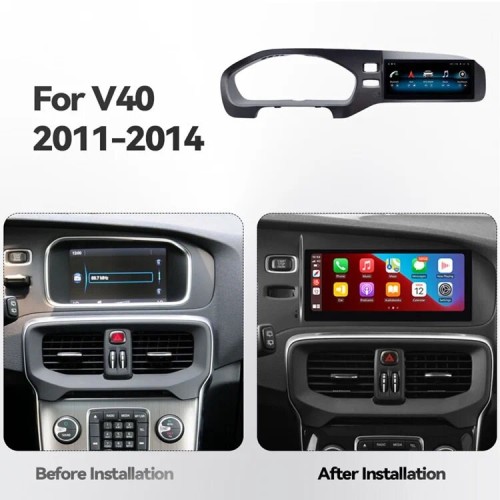 Штатная магнитола CarMedia JT-V8009 для Volvo V40 2011-2014 на Android 10.0