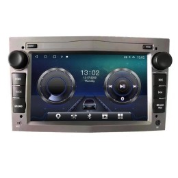 Автомагнитола CarMedia MKD-7132G-S10 для Opel Astra H, Antara, Corsa, Vectra, Zafira B (темно серый) на Android 12.0