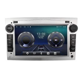 Автомагнитола CarMedia MKD-7132S-S10 для Opel Astra H, Antara, Corsa, Vectra, Zafira B (серебро) на Android 12.0