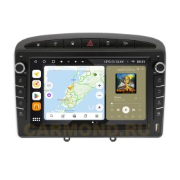 Штатная магнитола Wide Media MT9119QU-B-4/32 для Peugeot 408 2012 - 2017 серая (с кнопками) на Android 10.0