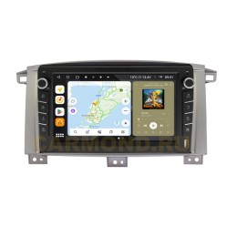 Штатная магнитола Wide Media MT9121QU-B-4/32 для Toyota Land Cruiser 100 2002-2007 (для авто с МКПП) (с кнопками) на Android 10.0