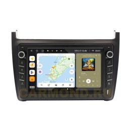 Штатная магнитола Wide Media MT910QU-B-4/32 для Volkswagen Polo 5 2009-2019 (с кнопками) на Android 10.0