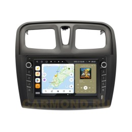 Штатная магнитола Wide Media MT3051QU-B-4/32 для Renault Logan II, Sandero II 2013-2022 (с кнопками) на Android 10.0