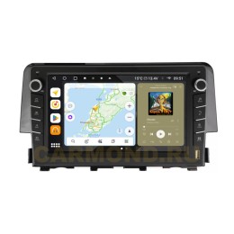 Штатная магнитола Wide Media MT3232QU-B-4/32 для Honda Civic 2015-2021 (с кнопками) на Android 10.0
