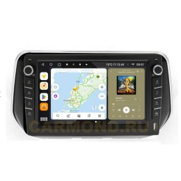 Штатная магнитола Wide Media MT1124QU-B-4/32 для Hyundai Santa Fe IV 2018-2020 (с кнопками) на Android 10.0