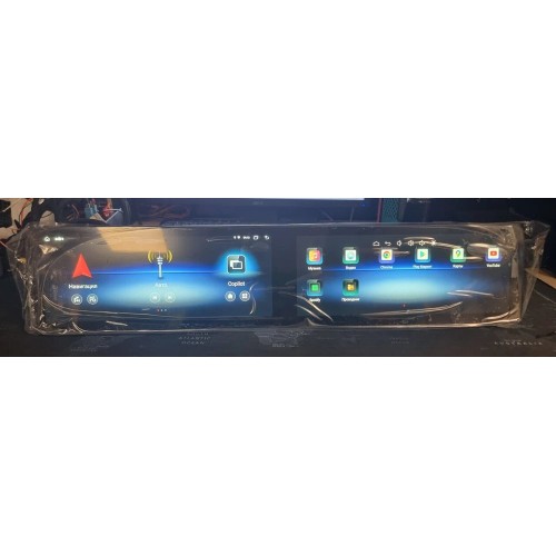 Двойной монитор CarMedia MRW-M1207-C-NTG5.5/6 для Mercedes C class / G class / GLC / V W205 2016+ NTG 5.5/6.0 на Android 10.0