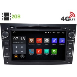 Штатная магнитола LeTrun 1961 Opel Astra, Vectra, Zafira, Corsa (черный) Android 6.0.1 (4G LTE 2GB)