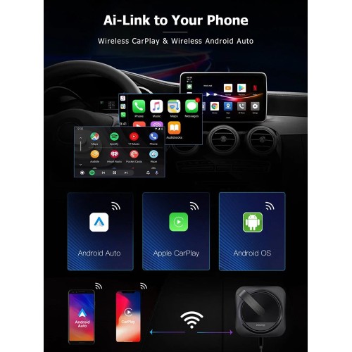 Carmedia USB интерфейс Android и Carplay, 8Gb, 128Gb, Ownice (OL-AI-A5HS)