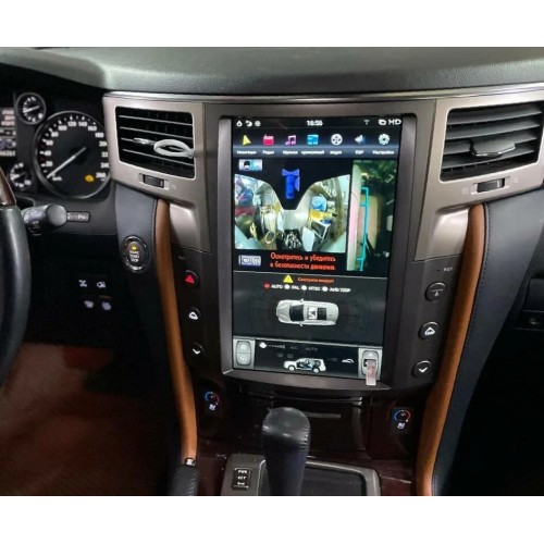 Магнитола Тесла CarMedia ZF-1819-GE Tesla-Style для Lexus LX 570 2007-2015 на Android 13.0
