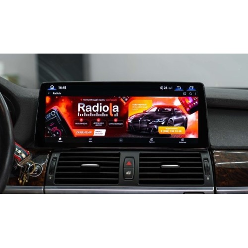 Штатная магнитола 8/128 ГБ RDL-1225 L для BMW X5/X6 (E70/E71) 2009-2014 CIC на Android 13.0