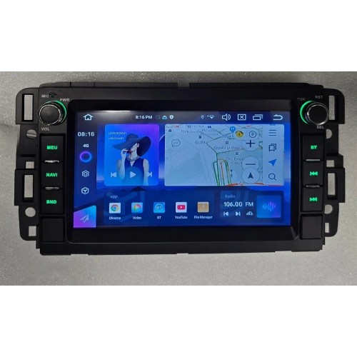 Автомагнитола CarMedia MKD-7041-A7 для HUMMER H2 2007-2009 рестайлинг на Android 14.0