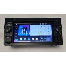 Автомагнитола CarMedia MKD-7031B-A7 для Ford Focus 2 2005-2007, Transit 2006-2015, C-Max 2003-2010, Fusion 2005-2012 (230х120мм) черная на Android 14.0