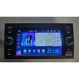 Автомагнитола CarMedia MKD-7031B-A7 для Ford Focus 2 2005-2007, Transit 2006-2015, C-Max 2003-2010, Fusion 2005-2012 (230х120мм) черная на Android 14.0