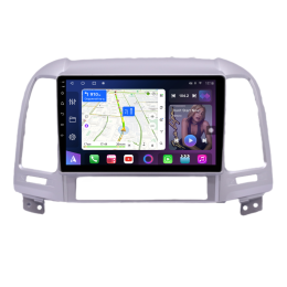 Магнитола Farcar TM008M (S500 PLUS) для Hyundai Santa Fe 2006-2012 серебро на Android 12.0