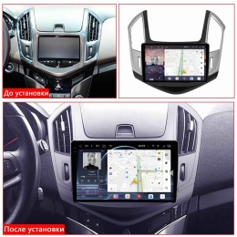 Автомагнитола RedPower 85048GS 4/64 ГБ для Chevrolet Cruze I 2012-2015 глянец с серебром на Android 14.0