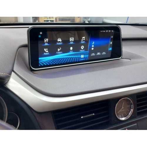 Штатная магнитола Farcar LXS6007 8/128 ГБ для Lexus RX 2016-2019 12,3" коричневый на Android 13.0