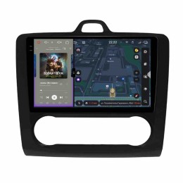 Автомагнитола RedPower 2K 85136B 4/64 ГБ для Ford Focus, Mondeo, C-Max, Galaxy климат чёрная на Android 14.0