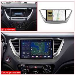 Автомагнитола RedPower 2K 85167 4/64 ГБ для Hyundai Solaris II 2017-2020 на Android 14.0