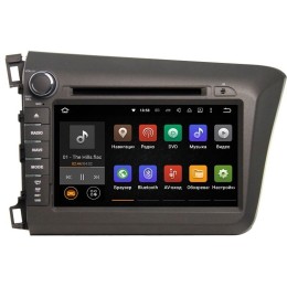 Автомагнитола Ksize DVA-ZN7017 Honda Civic 2011 - 2013 Android 6.0.1