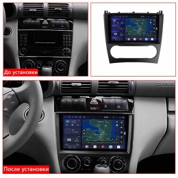 Автомагнитола RedPower 2K 85369 4/64 ГБ для Mercedes Benz C-class (W203) 2004-2008 на Android 14.0
