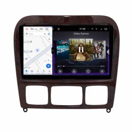 Автомагнитола RedPower 2K 85350T 4/64 ГБ для Mercedes Benz S-class w220 1998-2005 под дерево на Android 14.0