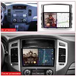 Автомагнитола RedPower 2K 85223 4/64 ГБ для Mitsubishi Pajero IV 2006-2019 на Android 14.0